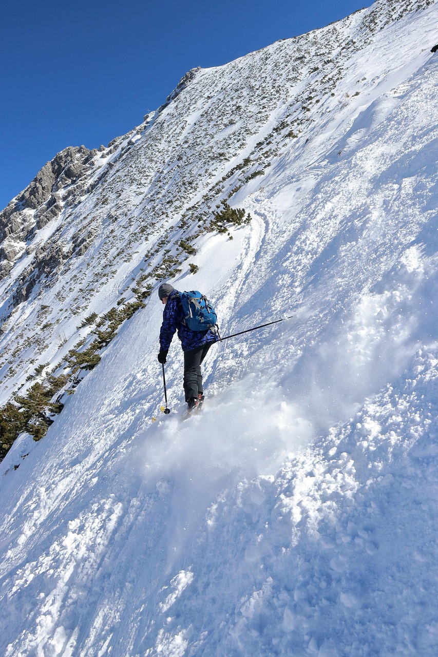 ski, winter, nature, activity, leisure, recreation, outdoors, snow, winter sports, steep